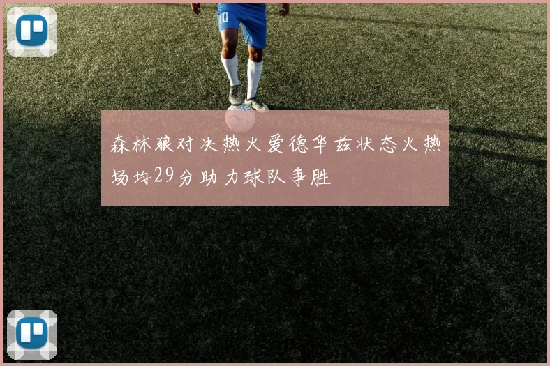 森林狼对决热火爱德华兹状态火热场均29分助力球队争胜